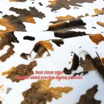 Cow Print Blanket | Soft Fleece Flannel Cozy Cow Blankets | Couch Sofa Bed Cow Blankets Throws | Baby Kids Girls Boys Teens Birthday Valentine's Day