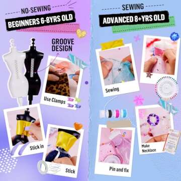 Fashion Designer Kit for Girls - 800+ Pcs Arts & Crafts