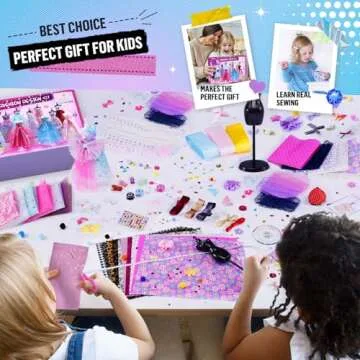 Fashion Designer Kit for Girls - 800+ Pcs Arts & Crafts