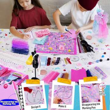 Fashion Designer Kit for Girls - 800+ Pcs Arts & Crafts