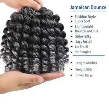 Jamaican Bounce Crochet Hair Extensions for Natural Curls