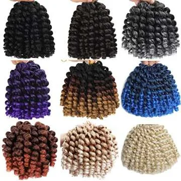 Jamaican Bounce Crochet Hair Extensions for Natural Curls