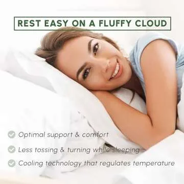 Elegant Comfort Set of 2 Luxurious Supportive Pillows