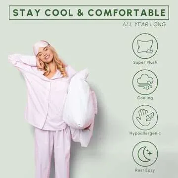 Elegant Comfort Set of 2 Luxurious Supportive Pillows