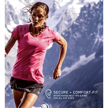 Jaybird RUN True Wireless Headphones for Running, Secure Fit, Sweat-Proof and Water Resistant, Custom Sound, 12 Hours In Your Pocket, Music + Calls (Jet)