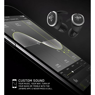 Jaybird RUN True Wireless Headphones for Running, Secure Fit, Sweat-Proof and Water Resistant, Custom Sound, 12 Hours In Your Pocket, Music + Calls (Jet)