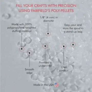 Fairfield Poly,Pellets 24 oz for Crafting and DIY Projects