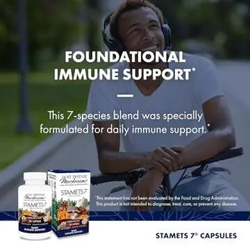 Host Defense Stamets 7-7 Species Blend - Mushroom Supplement for Immune Support - Includes Royal Sun Blazei, Cordyceps, Reishi, Maitake, Lion's Mane, Chaga & Mesima - 120 Capsules (60 Servings)*