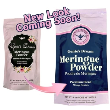Genie's Dream Premium Meringue Powder - 16oz (1lb) for Perfect Royal Icing