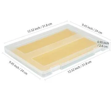 Mickiewicz 6 Pack A4 Paper Storage Box, 8.5 x 11 Project Case for US letter, Thick Scrapbook Storage...