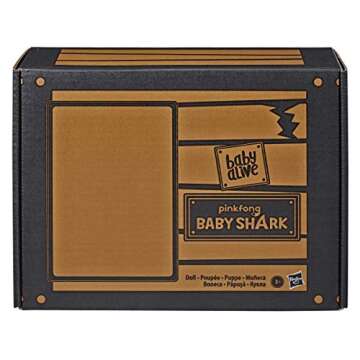 Baby Alive, Baby Shark Blonde Hair Doll, with Tail & Hood, Inspired by Hit Song & Dance, Waterplay Toy for Kids Ages 3 Years Old & Up (Amazon Exclusive), Pink