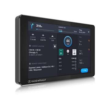 Rand McNally TND 750 7-inch GPS Truck Navigator with Built-in Dash Cam, Easy-to-Read Display and Custom Truck Routing (Renewed)
