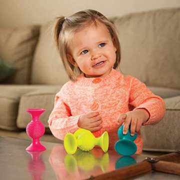 Fat Brain Toys Pipsquigz 12-Piece Baby Sensory Toy Set