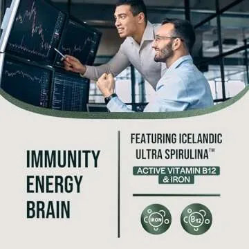 Orlo Immunity Boost Multivitamin Supplement Spray - Spirulina, B12, D3 - For Energy & Immune Health