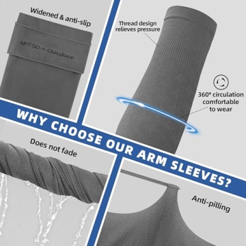 BHYTAKI Arm Sleeves - Compression, UV Protection, & Comfort