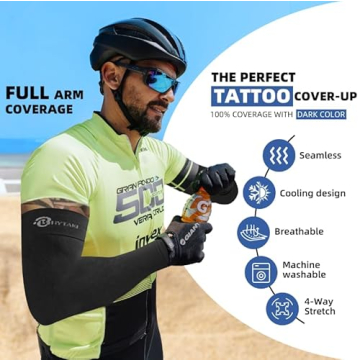 BHYTAKI Arm Sleeves - Compression, UV Protection, & Comfort