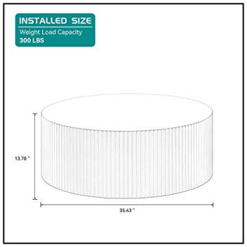 Kevinplus Black Round Coffee Table - Elegant and Versatile Modern Side Table