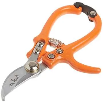 2 - pack Q-yard Pruning Shear, Mini- Extra Sharp Garden Hand Pruners, Easier Cutting, Comfortable Ergonomic, Less Effort - Gardening Scissors for Men & Women