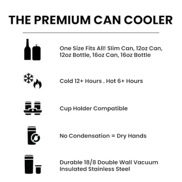Frost Buddy Universal Can Cooler - Fits All Can Sizes