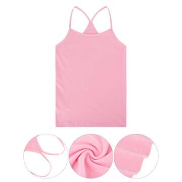 Boao Girls Racerback Dance Tank Tops - 3 Pack