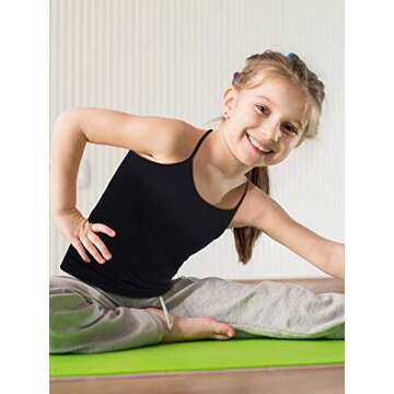 Boao Girls Racerback Dance Tank Tops - 3 Pack