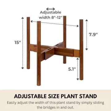 Fox & Fern Adjustable Plant Stand for 8-12 Inch Pots