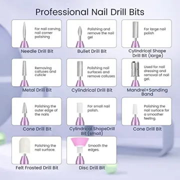 Cordless Electric Nail Drill for Perfect Manicure Gift