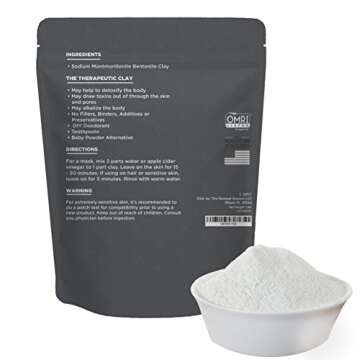 FOSSIL POWER Bentonite Clay Food Grade Powder 2 Lb – Natural Heavy Metal Detox & Pore Cleansing | ...