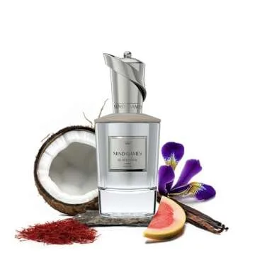 MIND GAMES Queening - Luxury Perfume with Notes of Apple, Saffron, Fluffy Musk & Coconut - Elegant Extrait de Parfum for Women & Men - Woody & Amber Perfume - 100 mL/3.4 oz