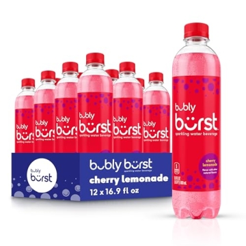 Bubly Burst Cherry Lemonade Sparkling Water - 12 Pack