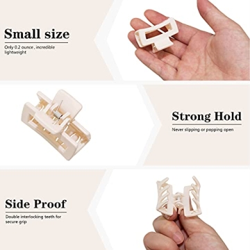 Stylish Small Tiny Claw Hair Clips for Women & Girls