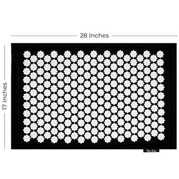 Dr Relief Acupressure Mat 28" x 17" - Shiatsu Intervention Mat & Pillow Gift Set - Quick Back & Neck...