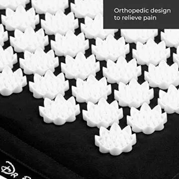 Dr Relief Acupressure Mat 28" x 17" - Shiatsu Intervention Mat & Pillow Gift Set - Quick Back & Neck Pain Relief for Men & Women, Cushion for Sciatica, Trigger Point Therapy, Stress Relief and Muscle