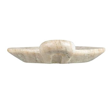 Elegant Hand-Carved Marble Dish for Versatile Decor