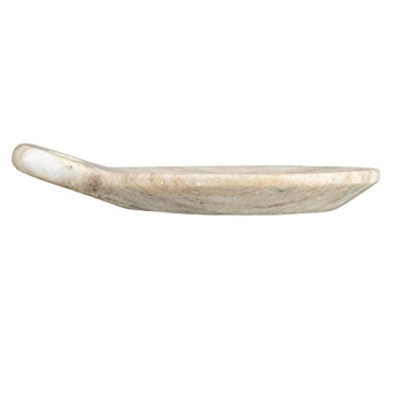 Elegant Hand-Carved Marble Dish for Versatile Decor