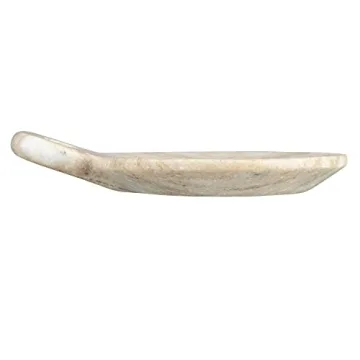 Elegant Hand-Carved Marble Dish for Versatile Decor