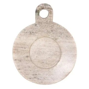 Elegant Hand-Carved Marble Dish for Versatile Decor