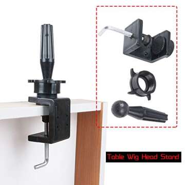 L7 Canvas Block Head for Wig Display, Making and Styling,Cork Canvas Blocked Head with Mount Hole Manikin Head 23 Inch