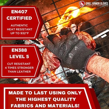 Grill Armor Gloves for Extreme Heat & Cut Resistance