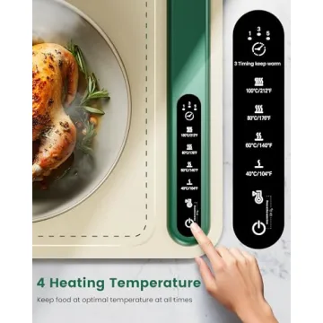 Electric Warming Tray - Silicone Heat Mat for Easy Parties