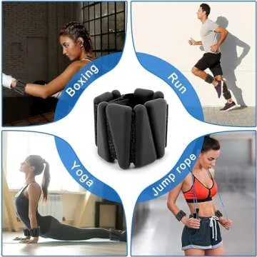 Bauterra Comfortable Adjustable Ankle Weights for Fitness