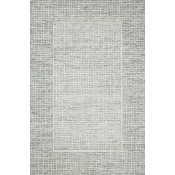 Loloi Chris Loves Julia Briggs Minimalist Area Rug - Mist & Ivory