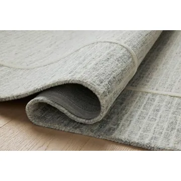 Loloi Chris Loves Julia Briggs Minimalist Area Rug - Mist & Ivory