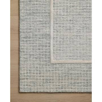 Loloi Chris Loves Julia Briggs Minimalist Area Rug - Mist & Ivory