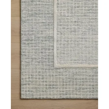 Loloi Chris Loves Julia Briggs Minimalist Area Rug - Mist & Ivory