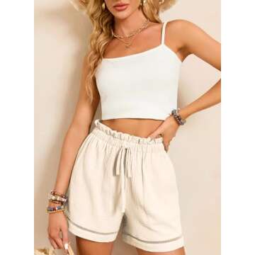 Dokotoo Women's Linen Shorts for Summer Style