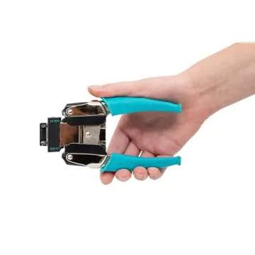 We R Memory Keepers, Crop-A-Dile Corner Chomper Punch, Teal, Comfort Handle, for .25"-.5" Corner Rounder, Crafting and Scrapbooking Tool, Compatible for Most Cardstock Paper, Leather, Fabric and More