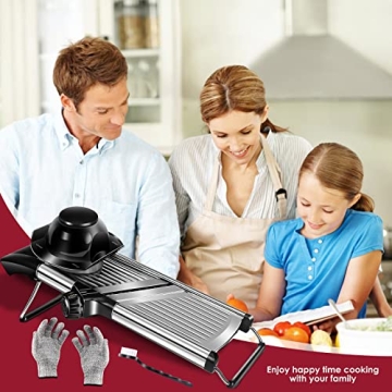 ZNM Adjustable Mandoline Slicer for Kitchen Efficiency