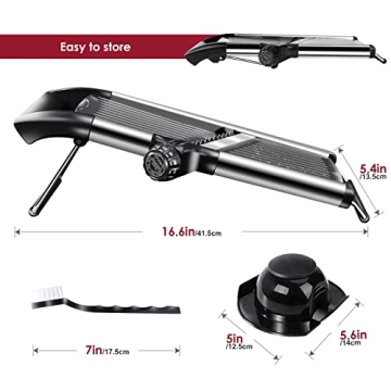 ZNM Adjustable Mandoline Slicer for Kitchen Efficiency