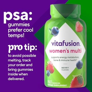 Vitafusion Women's Gummy Multivitamins - 150 Counts, Berry Flavor